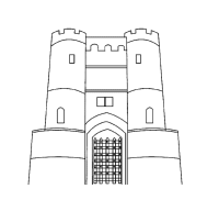 A coloring page of middle ages